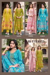 Butterfly By Rangoon Chinon Printed Bulk Anarkali Suits Orders In India
